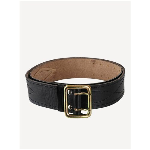 фото Ремень кожаный черный 6 сплав