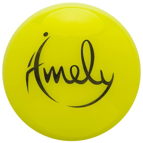 фото Мяч для художественной гимнастики amely agb-301, 15 см, желтый