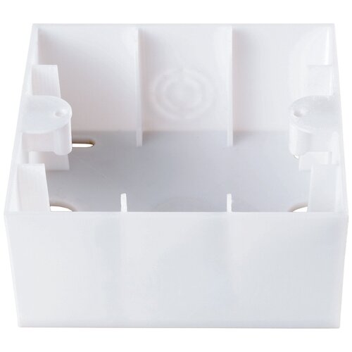 Коробка Panasonic Karre Plus (WKTC07919WH-RU) одинарная 1x пластик белый (упак:1шт) розетка телевизионная panasonic palmiye 90555559 ru открытая крышка ip54 серый упаковка 1 штука