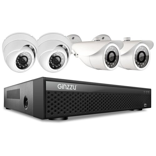 Комплект видеонаблюдения IP GINZZU HK-447D 1180000₽