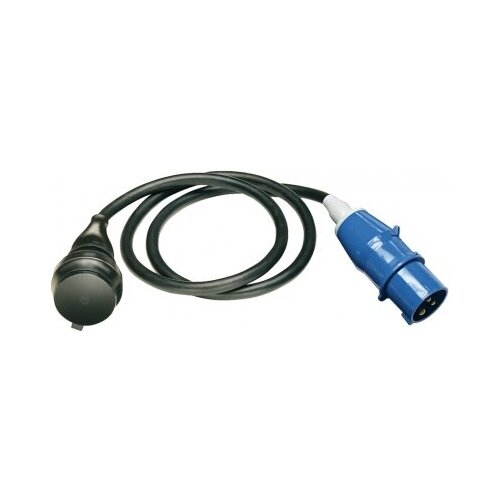 фото 1132920 brennenstuhl удлинитель-переноска adapter cable, 1,5м., вилка cee, розетка 230v/16a, кабель черный, ip44