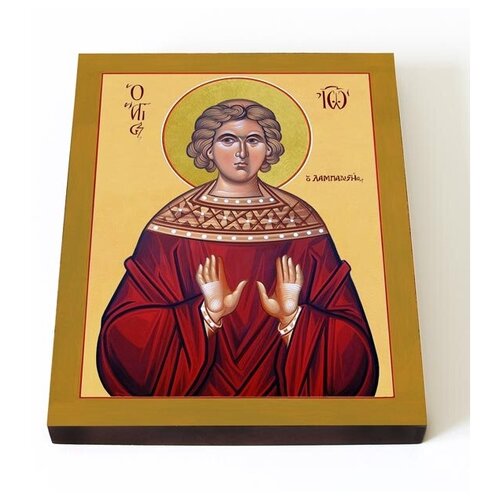 Преподобный Иоанн Лампадист, икона на доске 13*16,5 см преподобный мартин туровский икона на доске 13 16 5 см