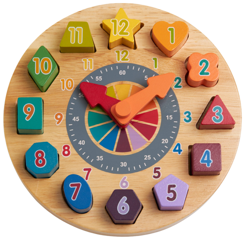 Развивающая игрушка Andreu Toys Развивающие детские часы, 16049A, многоцветный