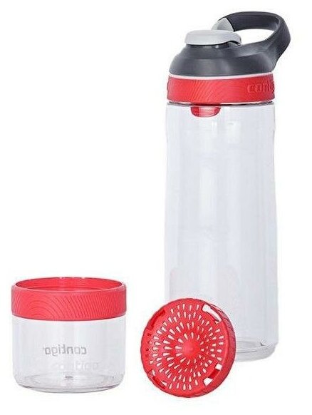 Бутылка Contigo Cortland Infuser 0.72л прозрачный/красный пластик (2095014)