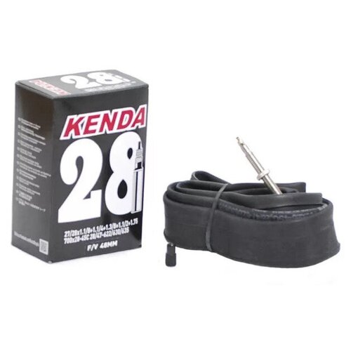 Камера для велосипеда KENDA 28(700-28/45С) спортниппель 48мм резьба 5-511817 камера 28 presta 48мм резьба 700 28 45с 35 43 kenda