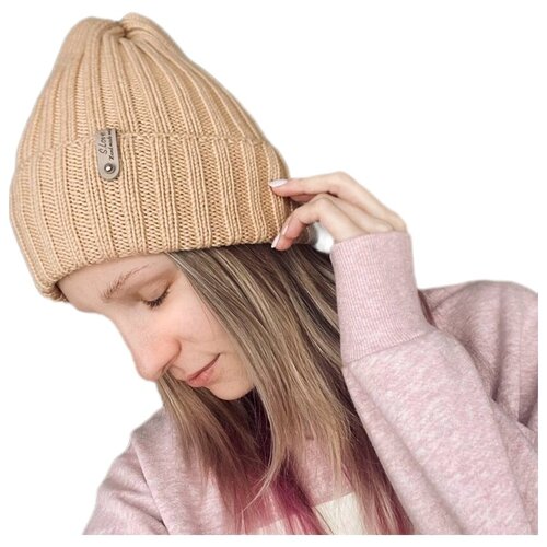 фото Вязаная мериносовая шапка s.love.knitting