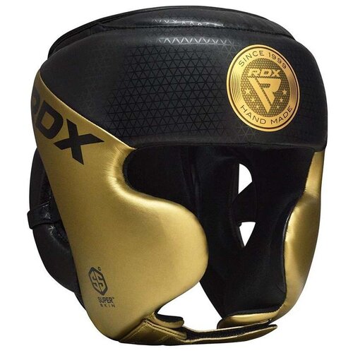 фото Шлем боксерский rdx l1 mark full face pro boxing training head guard цвет золотой размер l