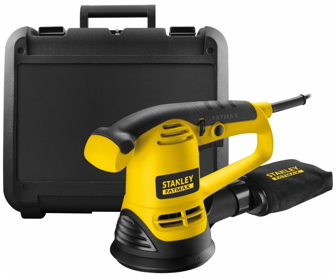 Эксцентриковая шлифмашина Stanley FME440K, кейс, 480 Вт, 12000 об/мин - фото №3