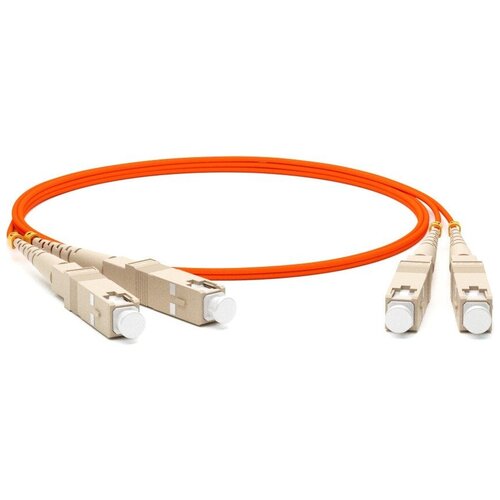 Патч-корд волоконно-оптический Hyperline FC-D2-62-SC/PR-SC/PR-H-3M-LSZH-OR 3.0m кабель витая пара патч корд greenconnect gcr lnc616 0 3m