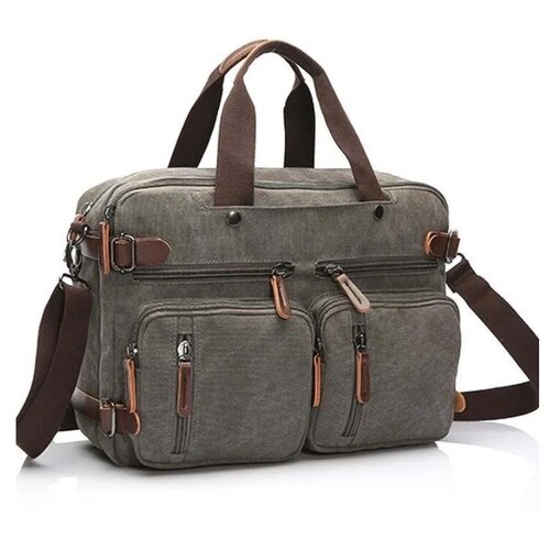 Сумка дорожная сумка-рюкзак , 44х32х13 см, коричневый