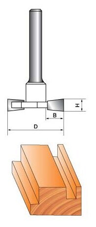 Фреза Globus 1008 h6 кромочная фальцевая