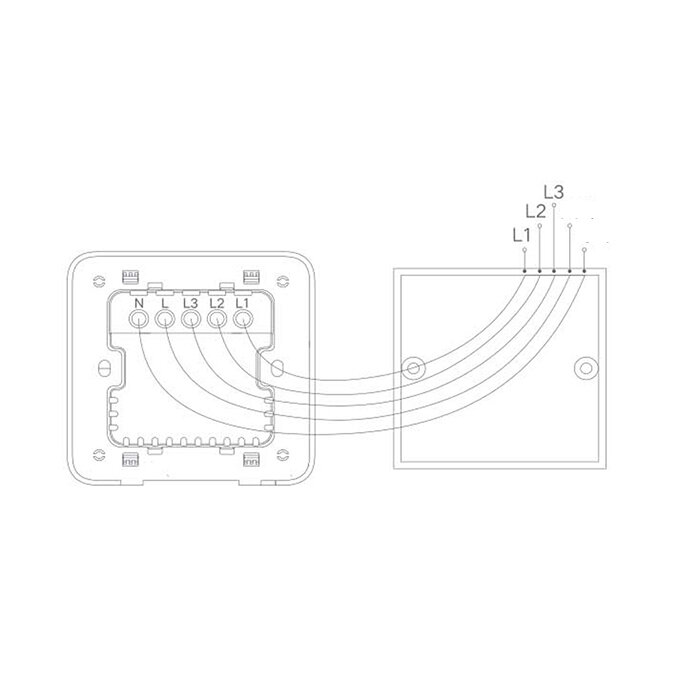 Умный выключатель трехклавишный с нулевой линией Xiaomi Mijia Smart Switch Zero Fire Edition Three (XMQBKG03LM)