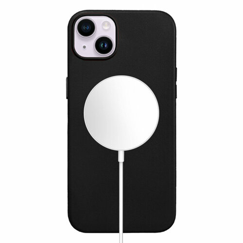 Чехол Leather Case with MagSafe KZDOO Mag Noble Collection для iPhone 14 6.1, черный (7)