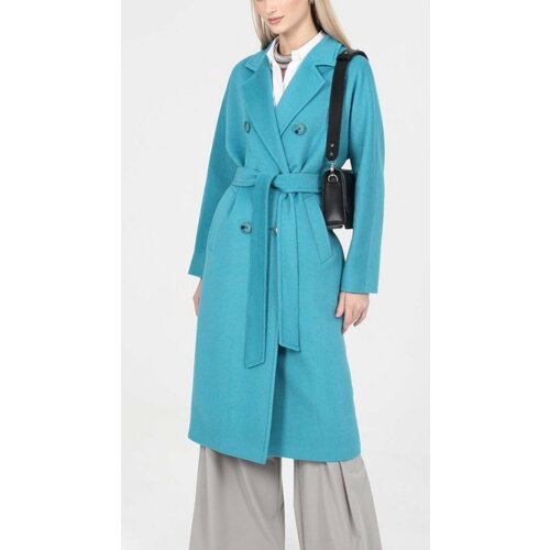 Пальто  Zarya MODY, размер 42, бирюзовый