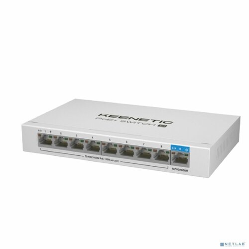 Keenetic Сетевое оборудование Keenetic POE+ SWITCH 9 (KN-4710) kuwfi 48v network poe switch gigabit 1000mbps 6ports ethernet ieee 802 3af at switch suitable for ip camera wireless ap cctv