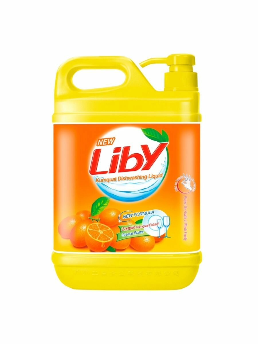 Средство для мытья посуды LIBY Чистая посуда с ароматом апельсина, 1,5 л
