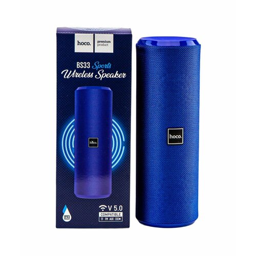 Портативная акустика Hoco BS33 10 Вт синяя 1100₽