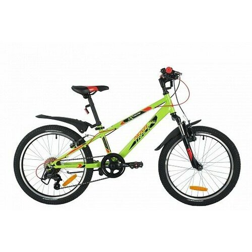 Велосипед для подростков NOVATRACK 20SH6VEXTREME. GN21 зеленый оплетка тормоза elvedes outer brake cable red 1m
