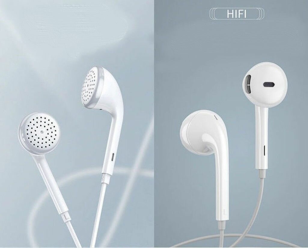 Наушники Original Data Cable, плоский кабель, USB Type-C, белые, 1 м — фото 1