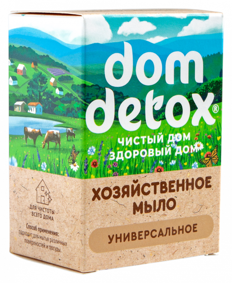 фото Мыло хозяйственное "Универсальное" DOMDETOX, 125 г, Дом Природы