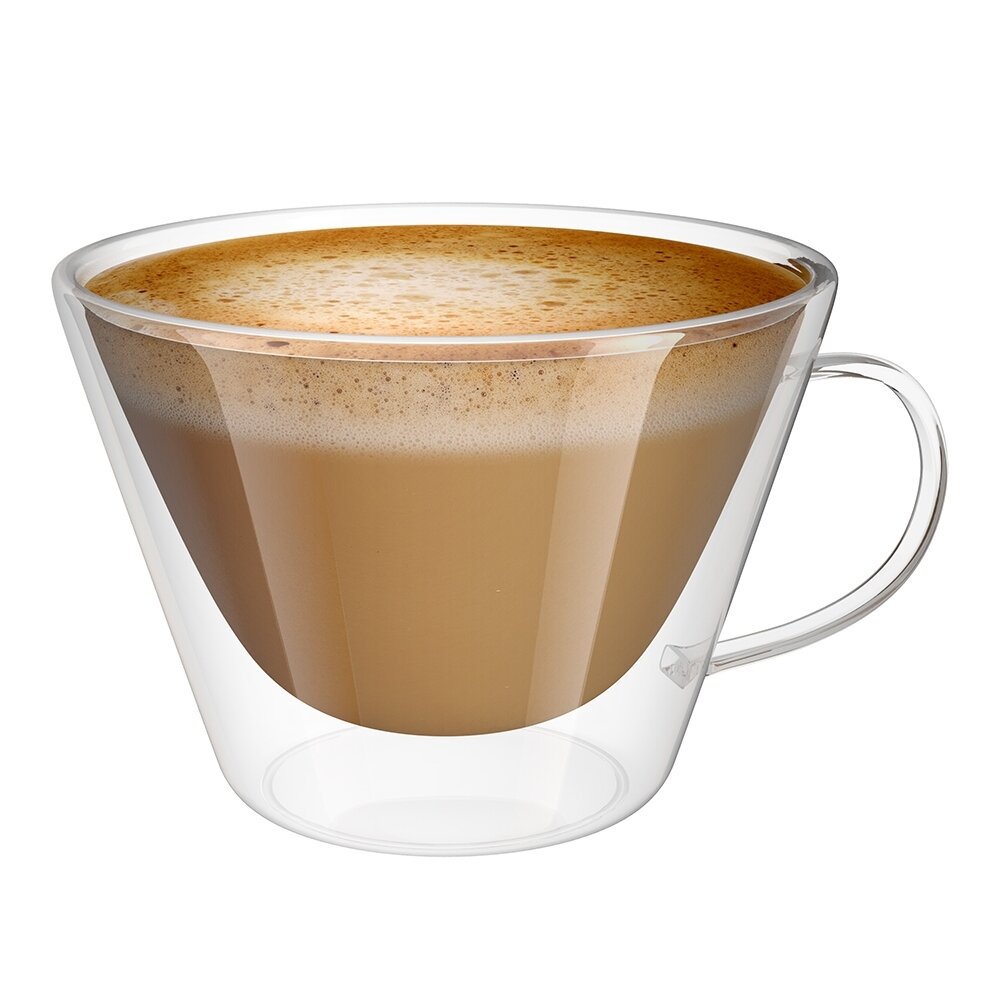 QWERTY Кружка стеклянная с двойными стенками Florino 360 мл   12