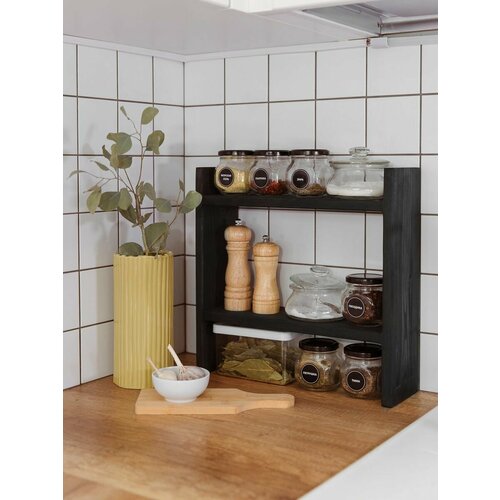 фото Полка для кухни настольная wood attribute