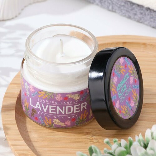 Свеча ароматическая в банке Лаванда и шалфей 80 г 1037₽