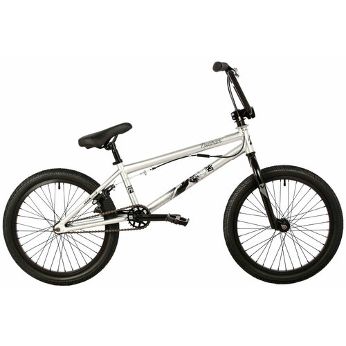 Велосипед BMX Novatrack PSYCHO 20 10 серебристый 20BMX. PSYCHO. SL23 2023 беговелы novatrack jump 12