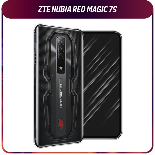 Силиконовый чехол на ZTE Nubia Red Magic 7S / ЗТЕ Нубиа Ред Меджик 7S, прозрачный гидрогелевая противоударная защитная пленка для zte nubia red magic 7s зте нубиа ред меджик 7s