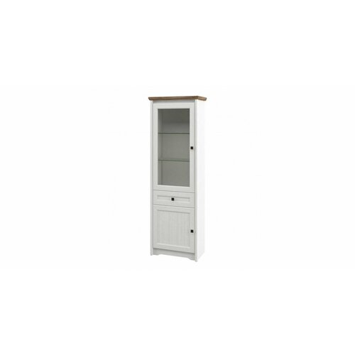 Шкаф комбинированный Неман Тиволи МН-035-01 Белый структурный/Дуб стирлинг