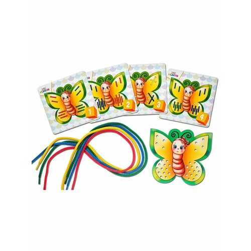 Развивающая игра-шнуровка 