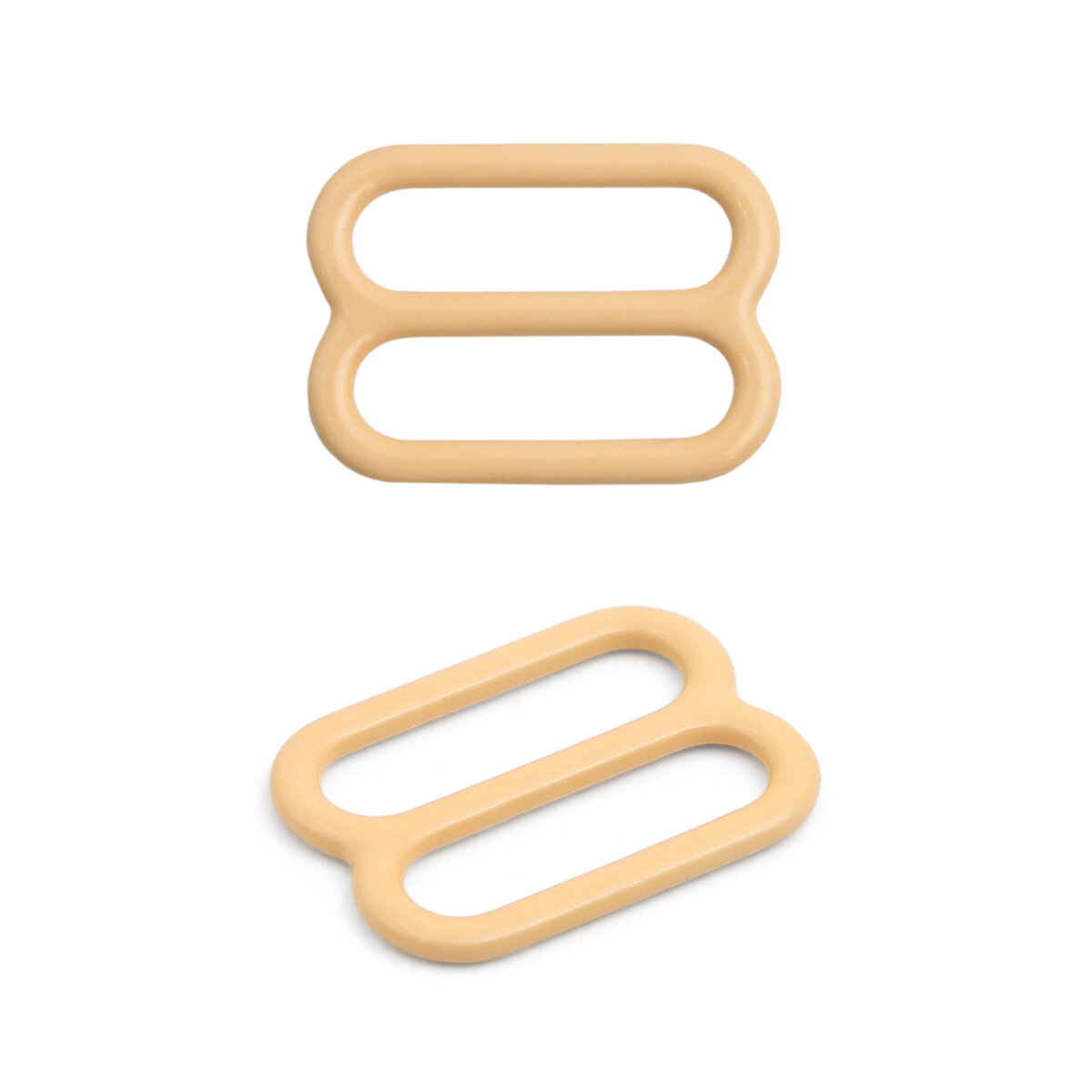 Регуляторы для бретелей 12 мм, 20 шт (металл, эмаль), Айрис (C180 телесный)