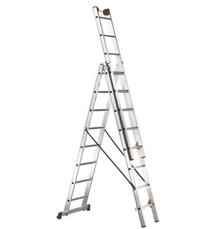 Трехсекционная лестница SVELT EURO E3 - 3х10 ступеней SCE30020
