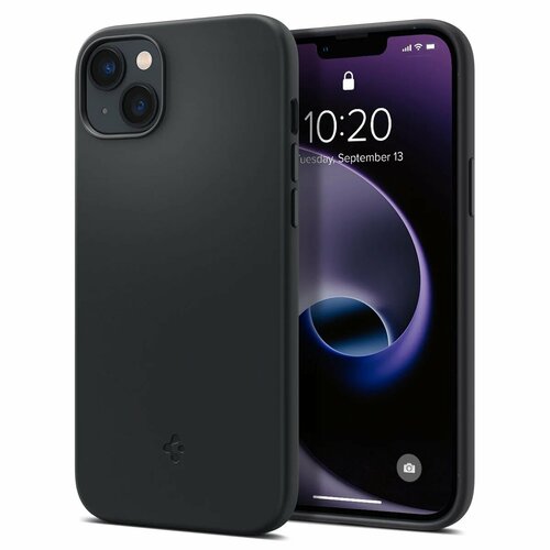 Чехол SPIGEN для iPhone 14 - Silicone Fit (MagFit) - Черный - ACS05067