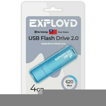 USB Flash накопитель 4Gb Exployd 620 Blue