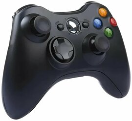 Геймпад для Xbox Беспроводной джойстик 360 / Wireless Controller Black, черный