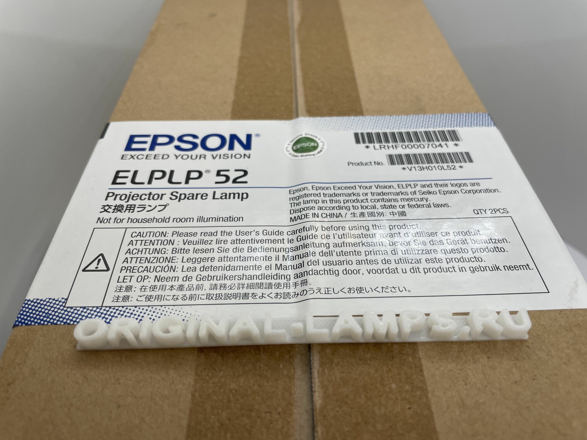 Epson ELPLP52 / V13H010L52 / (OM) оригинальная лампа в оригинальном модуле