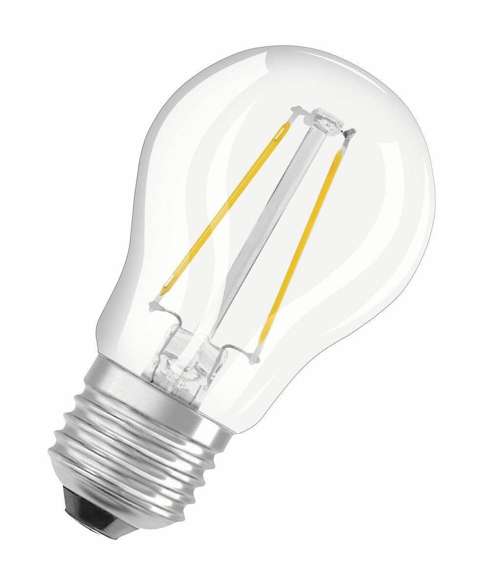 Лампочка филаментная светодиодная OSRAM Parathom P, 250лм, 2,5Вт, 2700К теплый свет. Цоколь E27, колба P