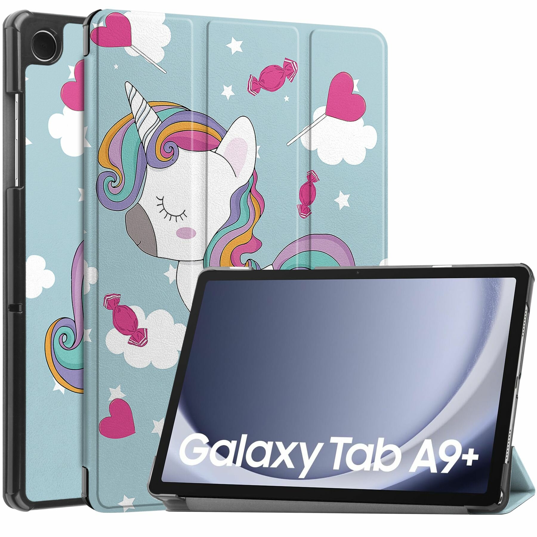 Умный чехол для Samsung Galaxy Tab A9+ 11"/ SM-X210, X215, X216B, Пинки пай