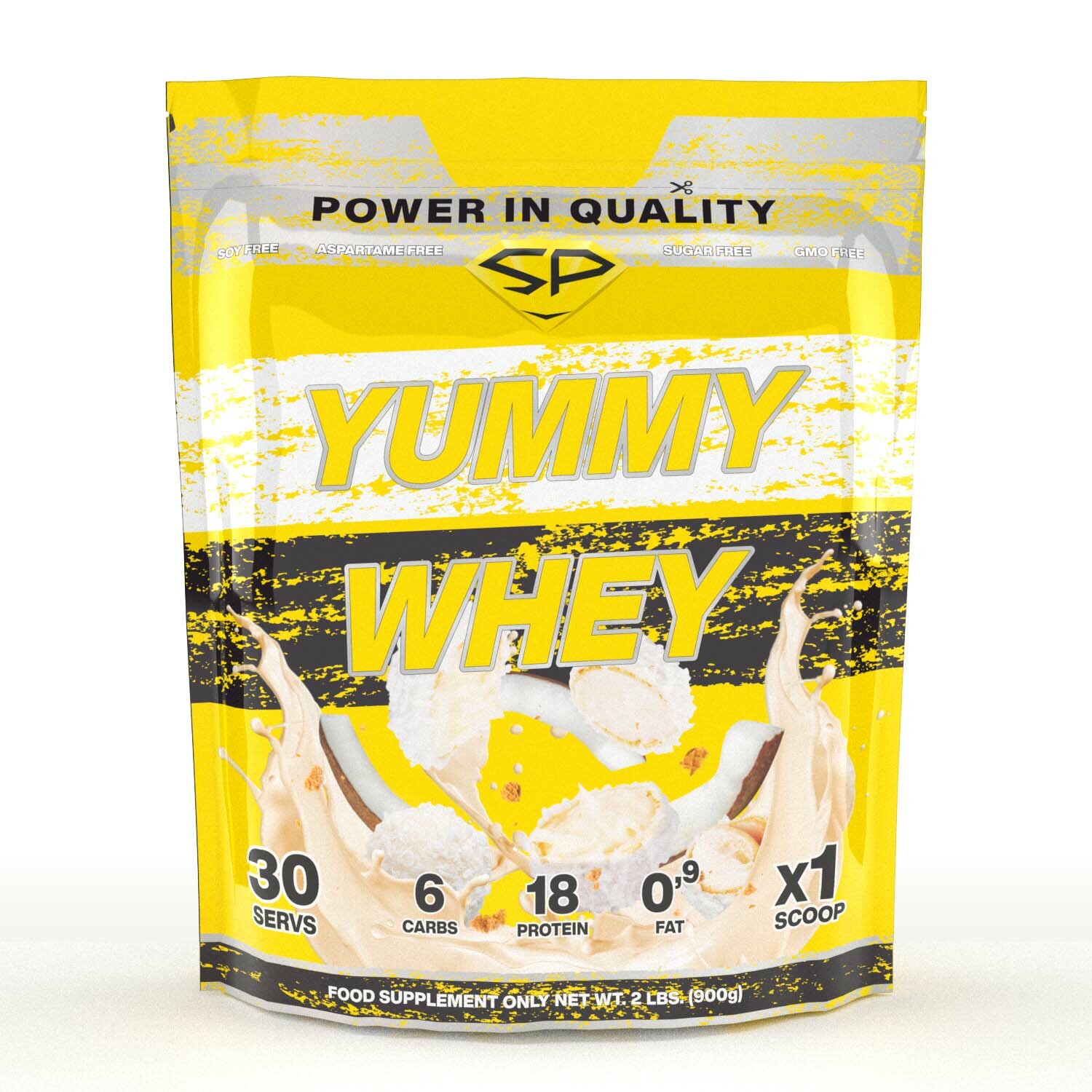 STEEL POWER Yummy Whey (900 грамм) (Кокос)