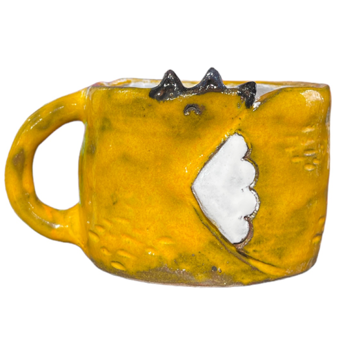 Кружка ручной работы Лиса жёлтая 300 мл 3480₽