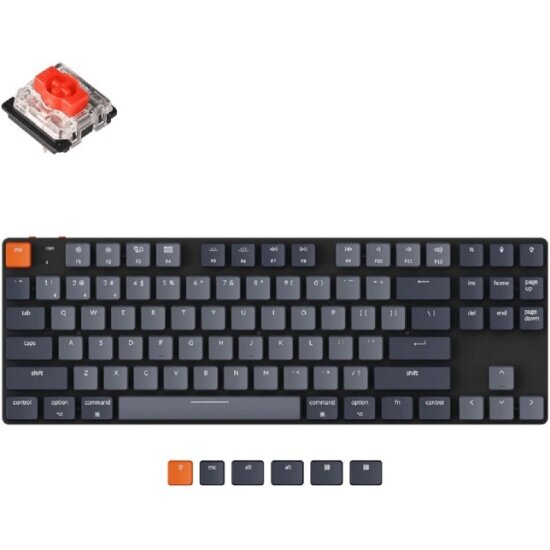 Клавиатура беспроводная Keychron K1SE, TKL, RGB подсветка, Red Switch (K1SE-E1)