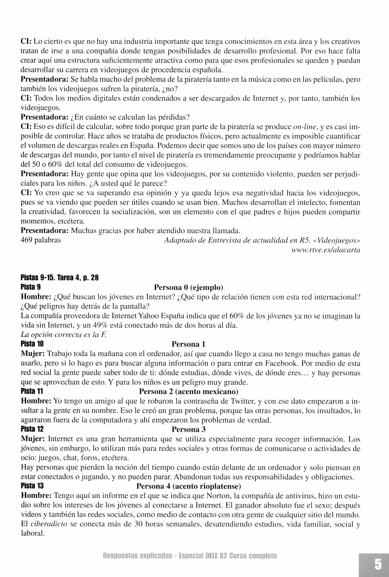 Especial DELE B2 curso completo. Libro de respuestas explicadas y transcripciones - фото №4