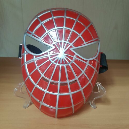Маска карнавальная Человек- Паук 22х17см, пластик маска человек паук светящаяся пластик