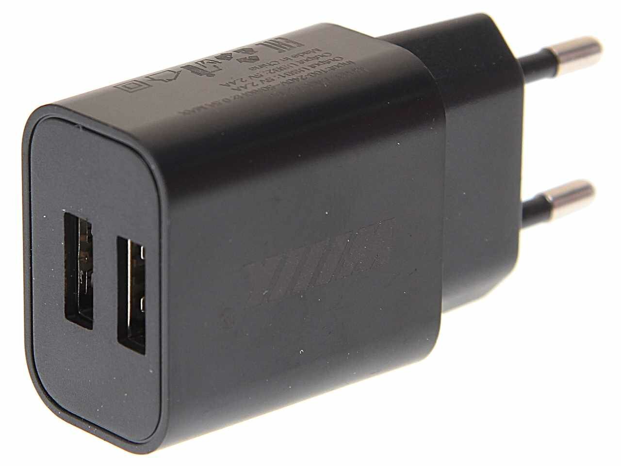 Сетевое зарядное устройство Wiiix UNN-1-2-03 2.4A+2.4A черный - фото №11