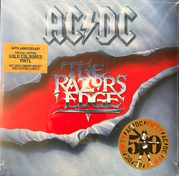 Виниловая пластинка AC/DC - "The Razors Edge [50th Anniversary Edition Gold Vinyl]" (Columbia)