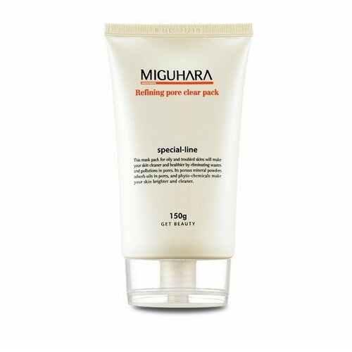 очищающая маска для жирной и проблемной кожи miguhara refining pore clear pack 150 мл MIGUHARA Очищающая маска для жирной и проблемной кожи Refining Pore Clear Pack
