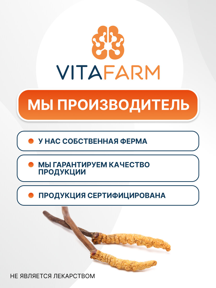 Кордицепс милитарис (Cordyceps militaris) капсулы 120 шт/ 700 мг