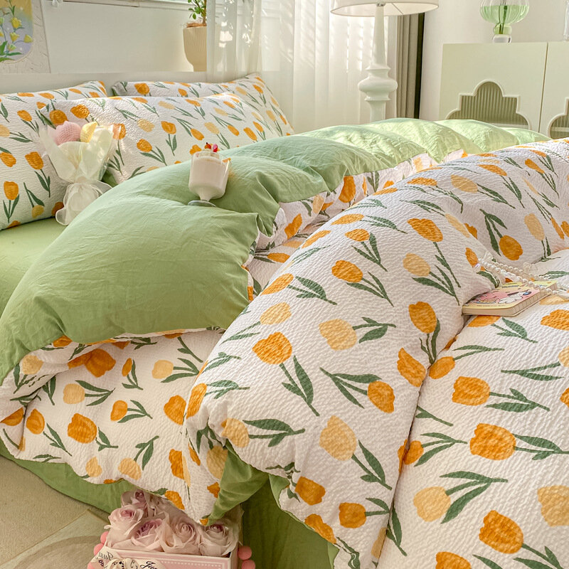 Комплект постельного белья Butterfly-Textile "Ins", односпальный, хлопок, 200x230 см