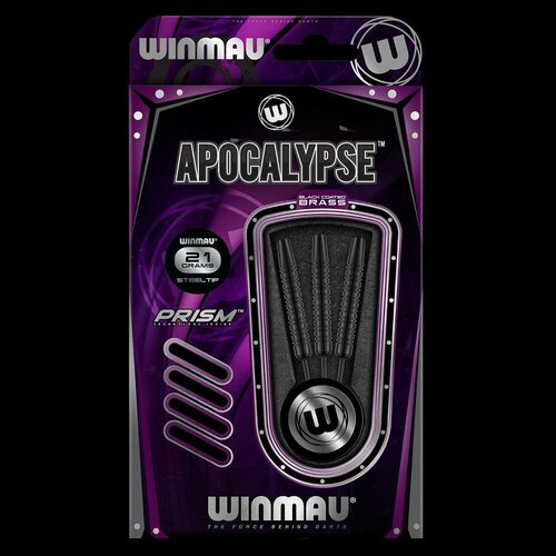 Дротики для дартс Winmau Apocalypse 21гр. Латунь (2075) черный, фиолетовый, размер 27*19*7